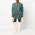 IRO Fontana printed short dress - Green