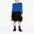 Vivienne Westwood Orb-embroidered cotton-cashmere jumper - Blue