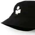 ISABEL MARANT Haley embroidered-logo bucket hat - Black