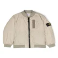 Stone Island Junior Compass-patch padded bomber jacket - Neutrals