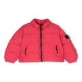 Stone Island Junior compass-motif padded jacket - Pink