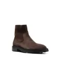 Tod's almond-toe suede ankle boots - Brown