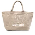 ISABEL MARANT Yenky Canvas logo tote bag - Brown