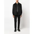 Zegna long-sleeve cashmere shirt jacket - Black