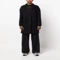 Mackintosh single-breasted button-fastening coat - Black