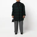 Mackintosh Freddie plaid-pattern coat - Black