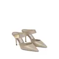 Jimmy Choo Nell 85mm pointed-toe mules - Neutrals