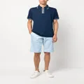 Kiton knee-length chino shorts - Blue