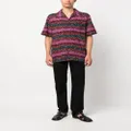 Missoni zigzag-pattern spread-collar shirt - Purple