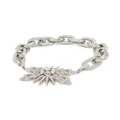 Rabanne crystal-embellished necklace - Silver