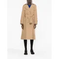MSGM double-breasted belted trench coat - Neutrals