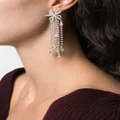 Maje crystal-embellished drop earrings - Silver