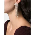 Maje crystal-embellished drop earrings - Silver