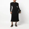 Proenza Schouler Silk Cashmere Long Sleeve Top - Black