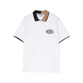 BOSS Kidswear logo-patch polo shirt - White