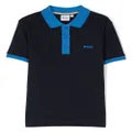 BOSS Kidswear logo-print polo shirt - Blue