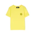 Karl Lagerfeld Kids logo-patch short-sleeve T-shirt - Yellow