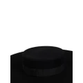 Nina Ricci bow-embellished capeline hat - Black