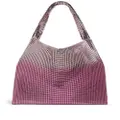 Rabanne Pixel metallic tote bag - Pink