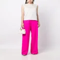 Oscar de la Renta high-waisted palazzo trousers - Pink