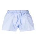 Brioni micro-check cotton boxers - Blue