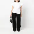 ISABEL MARANT Sebani padded asymmetric T-shirt - White