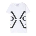 Philipp Plein Junior logo-print cotton T-shirt - White