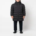 Herno hooded padded midi coat - Black