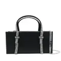 Kara Crystal Bow mini bag - Black