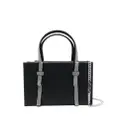 Kara Crystal Bow mini bag - Black