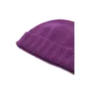 Drumohr knitted cashmere beanie - Purple