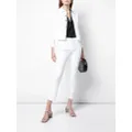 L'Agence classic denim jacket - White