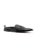 Thom Browne grained leather mule loafers - Black