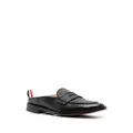 Thom Browne grained leather mule loafers - Black