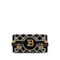 Balmain logo-plaque leather mini bag - Black
