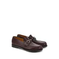 Ferragamo Gancini leather loafers - Red
