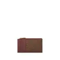 ETRO logo-embroidered jacquard leather wallet - Brown