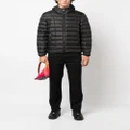Diesel zip-up hooded padded jacket - Black