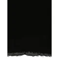 Rick Owens frayed cashmere-blend scarf - Black