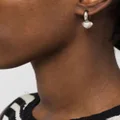 Simone Rocha Pearl Heart hoop earrings - Silver