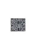 Roberto Cavalli logo-print denim wallet - Blue