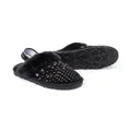 Monnalisa stud-embellished slingback slippers - Black