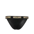 Moschino logo-waistband bikini briefs - Black
