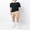 Emporio Armani straight-leg cotton shorts - Brown