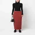 AERON Forum asymmetric maxi skirt - Red
