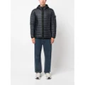 Stone Island feather down hooded jacket - Blue
