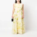 ERDEM Isla floral-print maxi dress - Neutrals