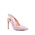 Moschino 105mm crystal-embellished pumps - Pink