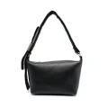 Kara Crystal Bow leather shoulder bag - Black