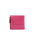 Marni logo-stamp leather wallet - Pink